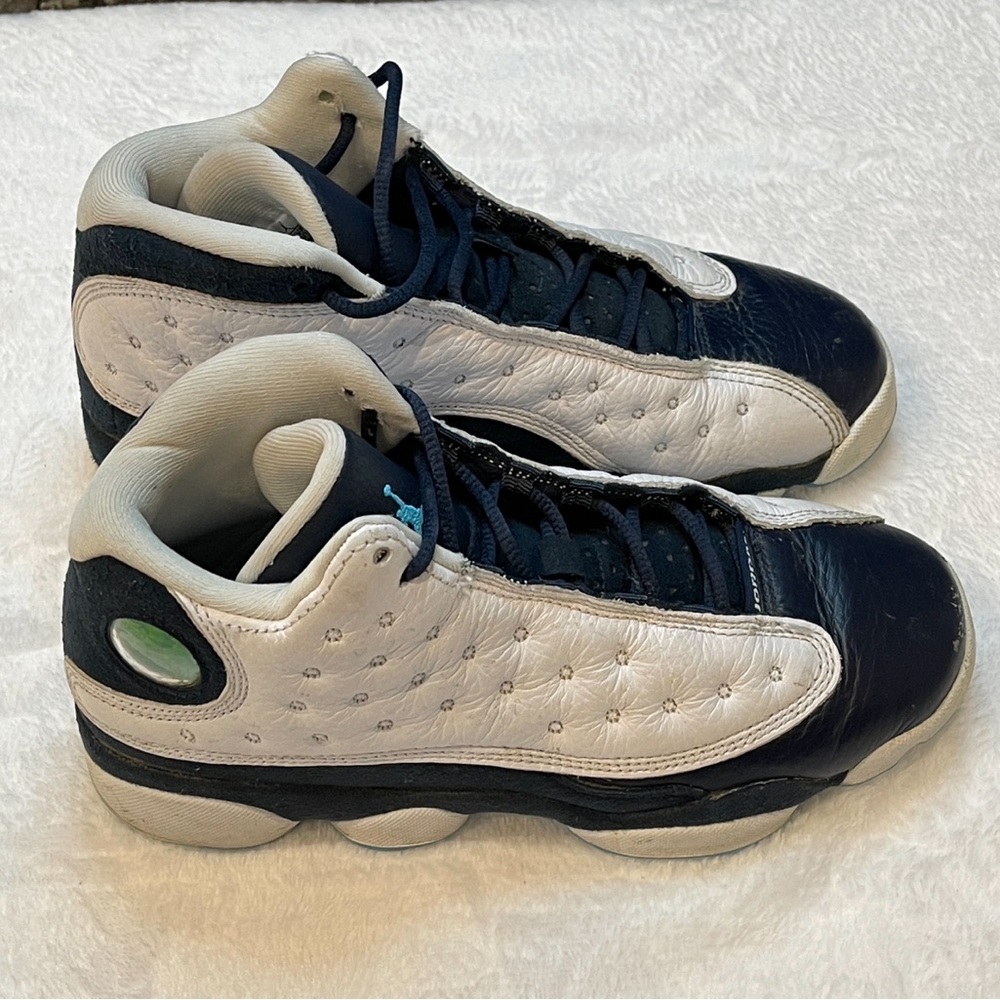 Nike Jordan 13 Retro White Obsidian Powder Blue (GS) Shoes Size 5Y- DJ3003-144 - Picture 2 of 13